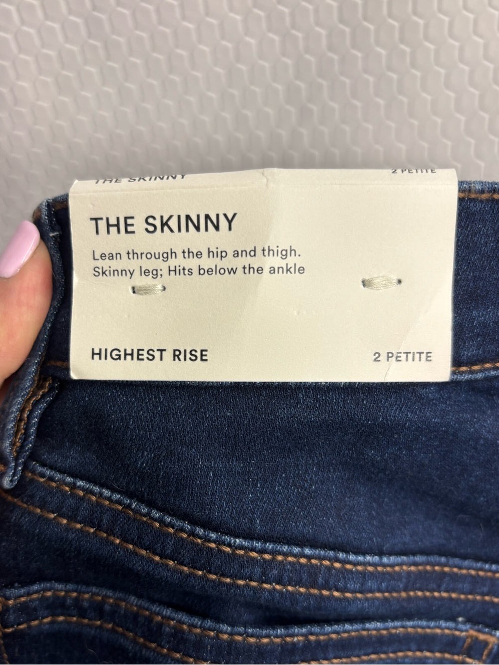 Ann Taylor High-Rise Skinny Jeans in Dark Wash BWT - Picture 4 of 7
